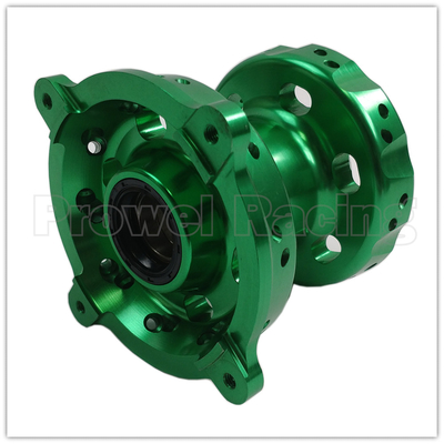 교체/수리 오토바이 CNC 녹색 앞 후륜 허브 KX250 06-08 19-20 KX250F KX450F 06-18
