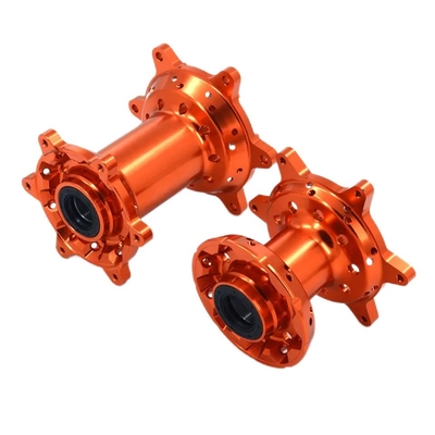 정밀 CNC 가공 오렌지 MX 앞뒤 바퀴 허브 세트 KTM 125-530 2003-2017