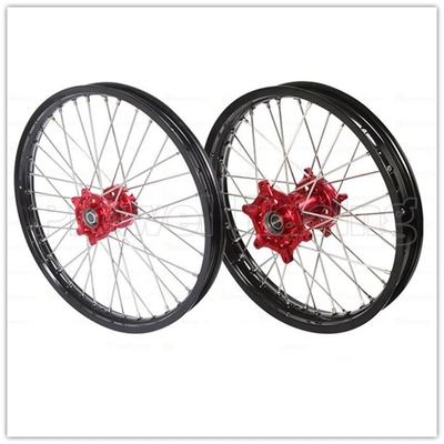 1.60-21&quot; 및 2.15-19&quot; CRF 125를 위해 주문 제작 된 알루미늄 합금 후방 릴 스포크 바퀴